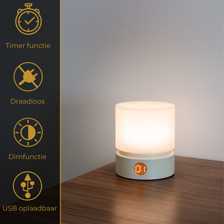 Draadloze tafel-/nacht lamp – Mini Led-lamp