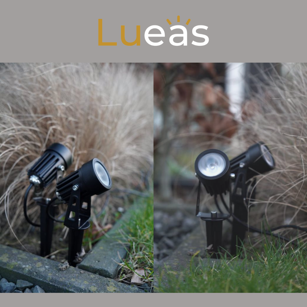 Lueas RGB solar tuinspots met app (4st)