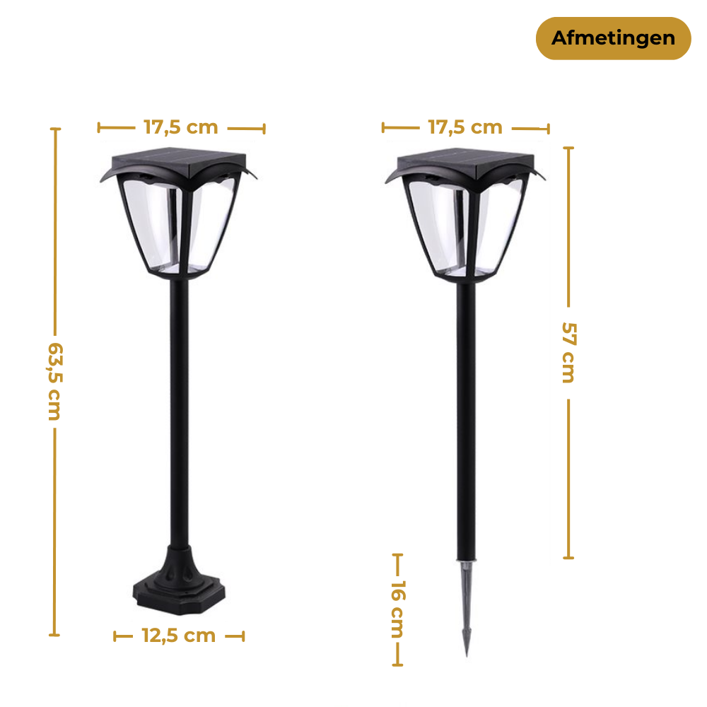 Solar Lamp - LED lantaarn telefoonbestuurbaar