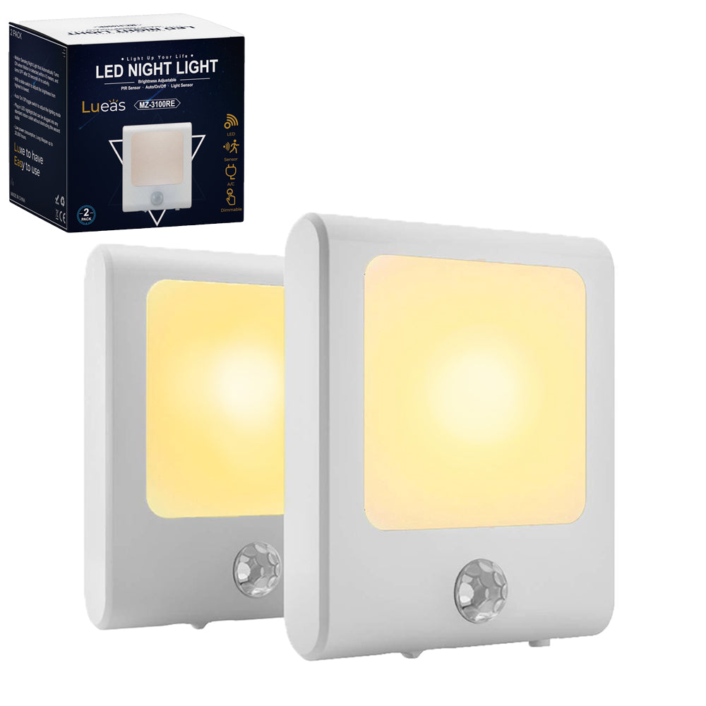 2 x dimmable socket light with motion sensor