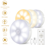 Load image into Gallery viewer, 4 pack of wireless LED lights with remote control
