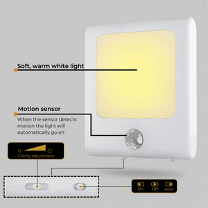 2 x dimmable socket light with motion sensor