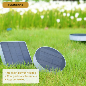 Solar ground spot telephone controllable